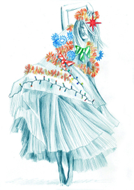 Новогодняя открытка для журнала Fashion Collection