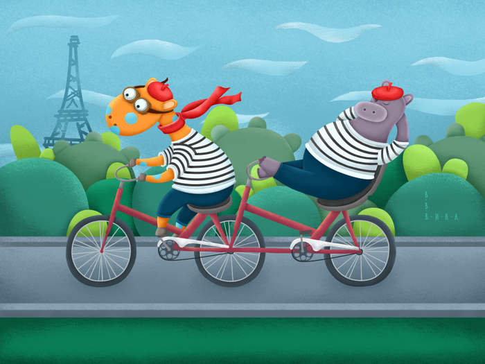 Приключение друзей в Париже)