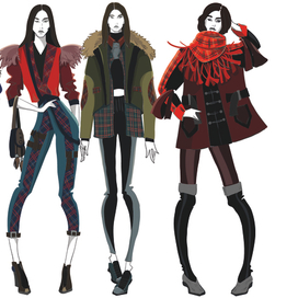 Эскизы одежды