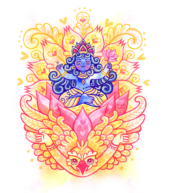 Вишну на Гаруде