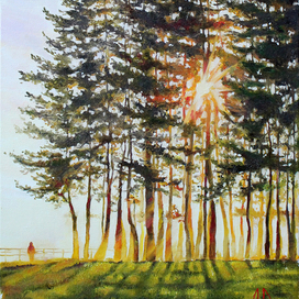 Август. Вечереет