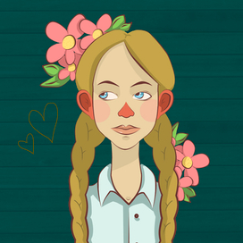 Девчонка с косами