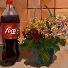 Натюрморт с колой 