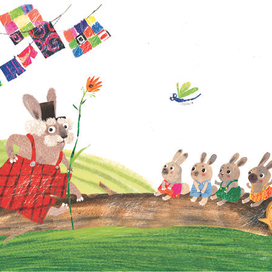 дед кролик и его внуки.история кроликов в Австралии