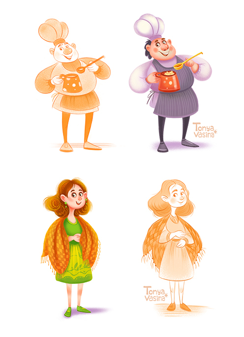 Повар и воспитательница