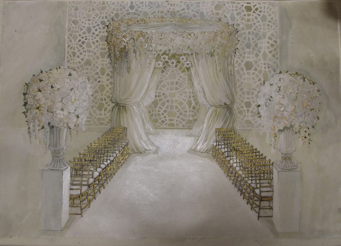 эскиз к меропритятию свадьба,хупа