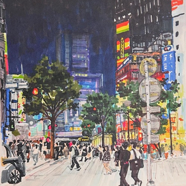 Район Гинза в Токио