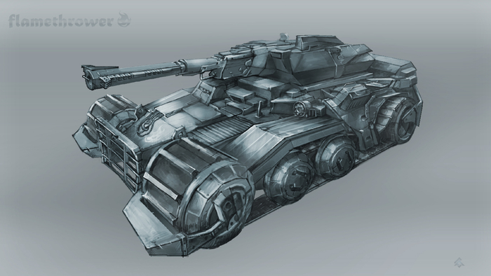 Flamethrower Tank Concept