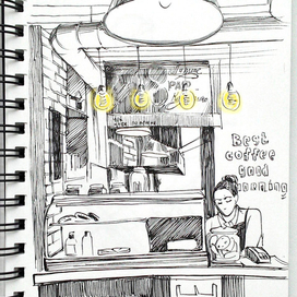 Скетч в кафе 