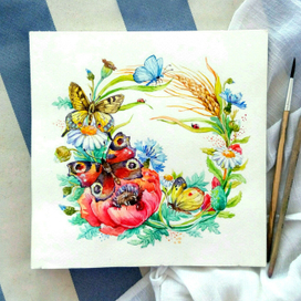 Композиция "Полевые цветы"