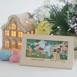 Дизайн открыток из дерева