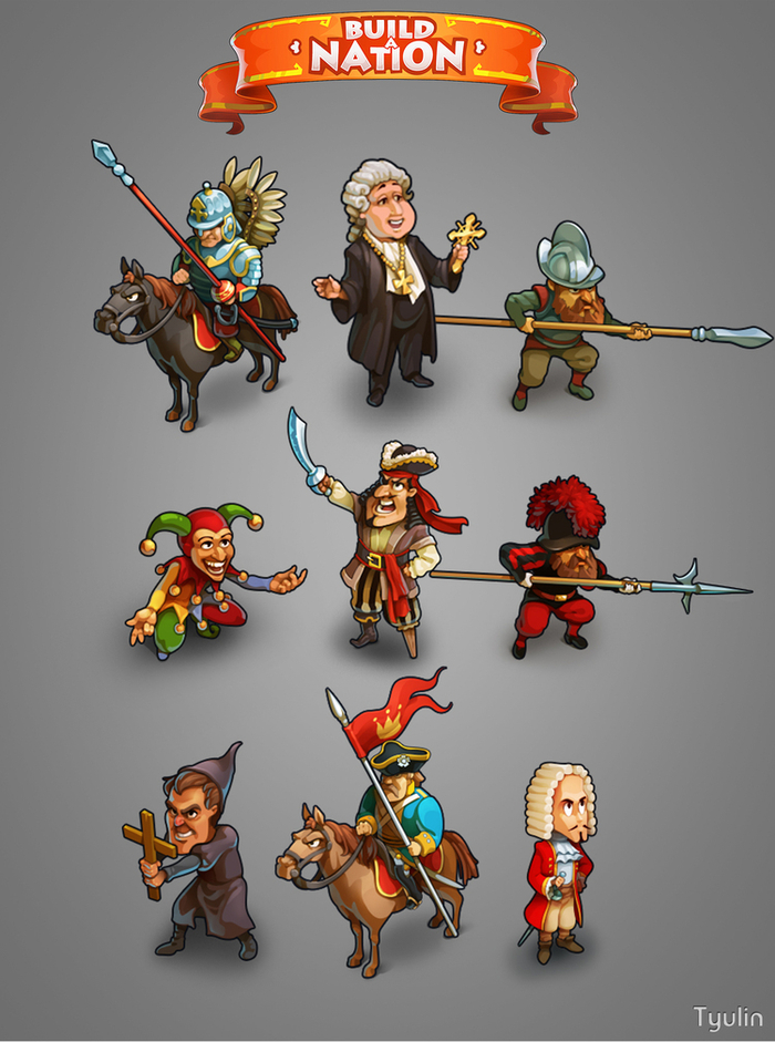 Компьютерная графика для игры «Boild a town» и «Build a Nation»