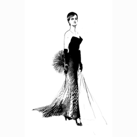 Черное вечернее