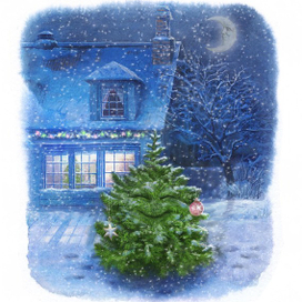 Счастливая елочка спит...