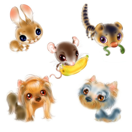 зверики для Moregrand "Весёлые пирамидки"