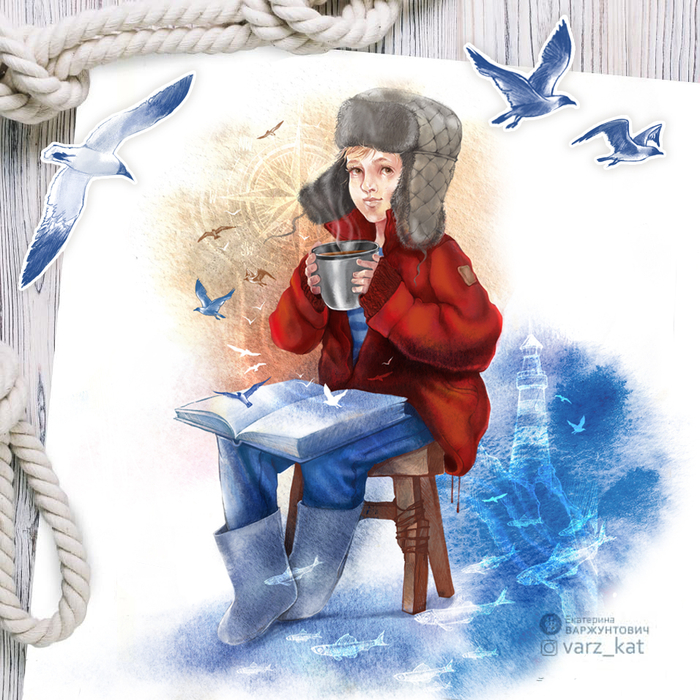 Фрагмент иллюстрации для издательства "Антология"