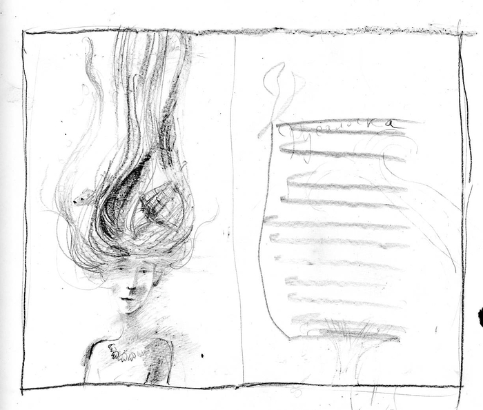 эскиз к "Русалочке" Андерсена