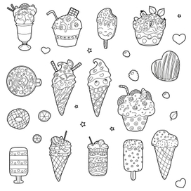 Раскраска сладости