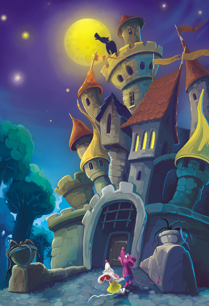 3. Иллюстрация к книге Е. Матюшкиной "Кот да Винчи. Оборотень разрушенного замка"