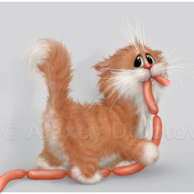 "- Хозяин! Я в холодильнике змею поймал!!!" %)