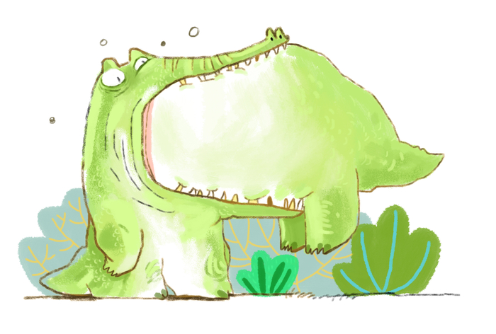 крокодил ест крокодила