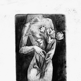 Девушка с цветами