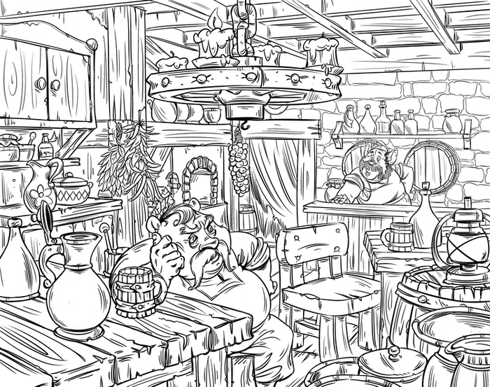 "Тарас Брынза и армия крыс" (контур)