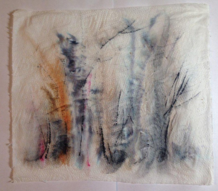 Зимнее на салфетке