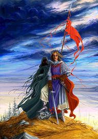 Старая работа. Искушение Короля (мышкой рисовала!)