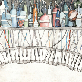 Иллюстрация к роману Бориса Виана "Пена дней"