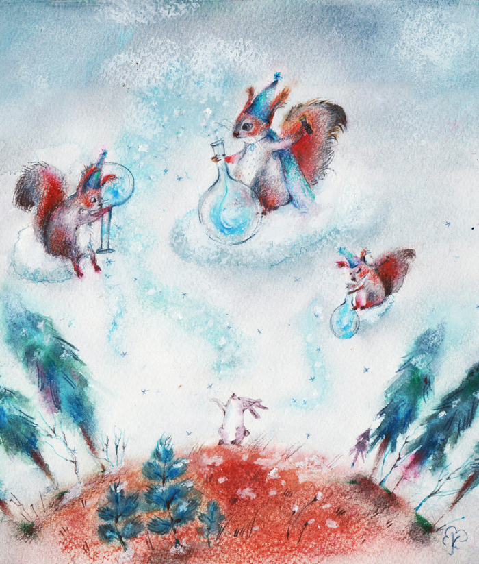 Белки колдуют