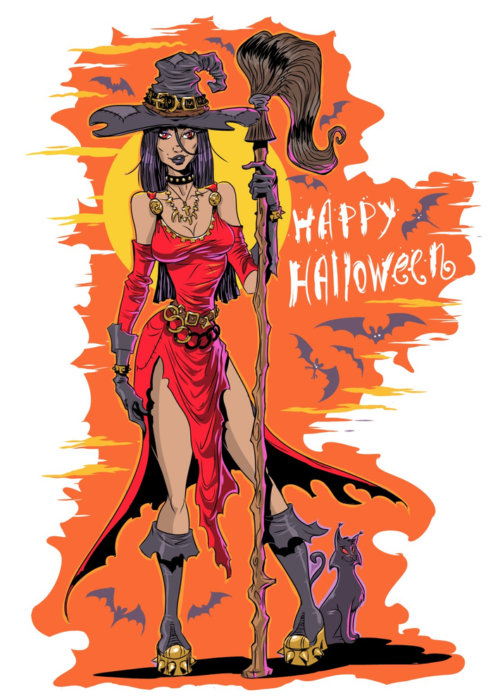 Открытка на Хэллоуин
