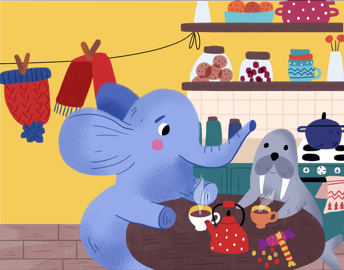 Слон и морж