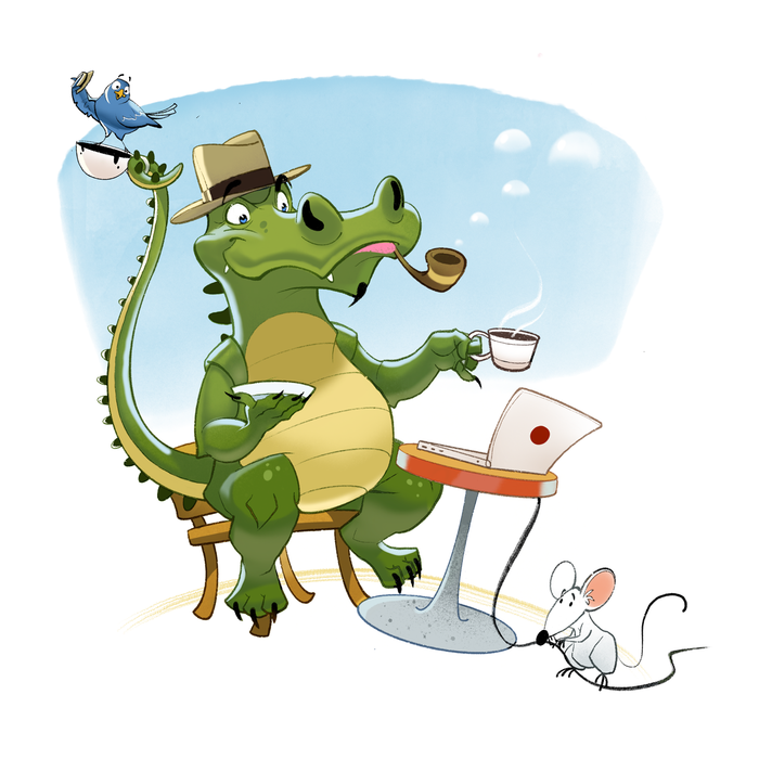 Крокодил в шляпе