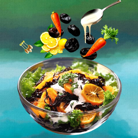 Салат с черносливом