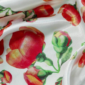 Паттерн с айвой на ткани