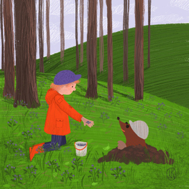 Маленькая история о дружбе крота Еси и мальчика Вовочки