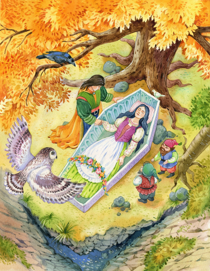 К сказке Братьев Гримм "Спящая красавица", для изд. Эксмо