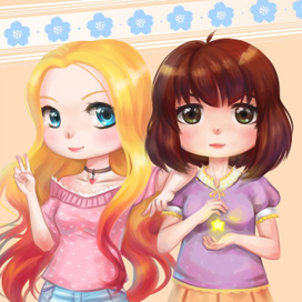 Я с подругой )