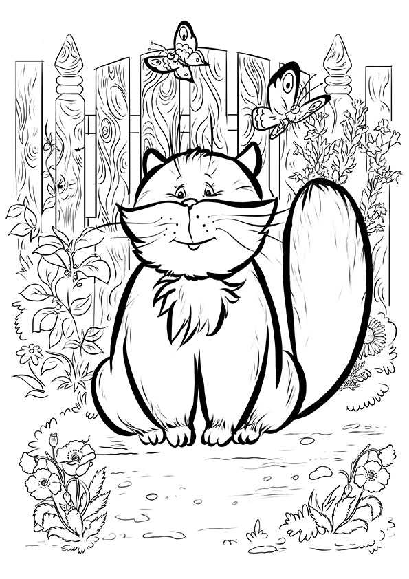 раскраска Т. Эдел “Кот Батон”