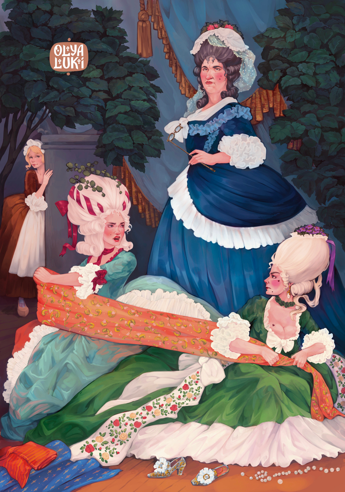 Золушка. Мачеха и сестры.