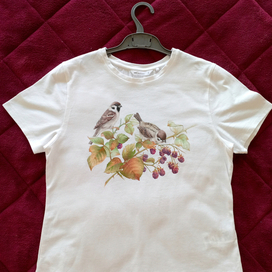 Футболка  "Воробушки "