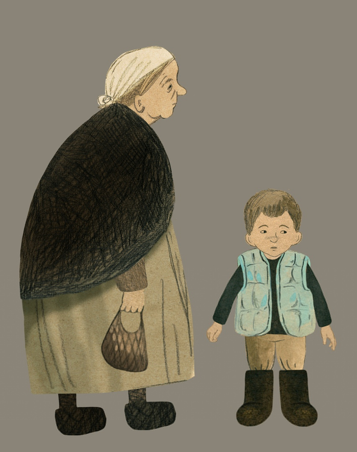 эскиз к мультфильму "Ленинградская молитва"