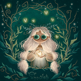 Девочка со светлячками