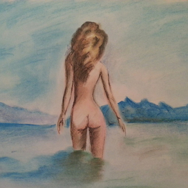 Девушка на море