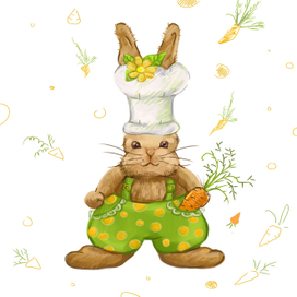 "Весенний" зайка-повар