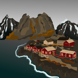 деревушка в норвегии