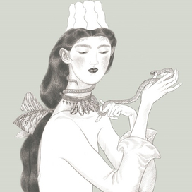 Неофелия со змеей.