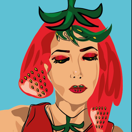 Девушка-клубника