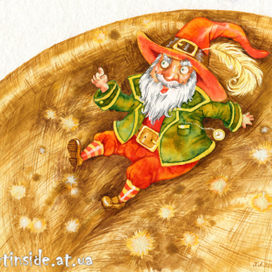 Гном в сачке